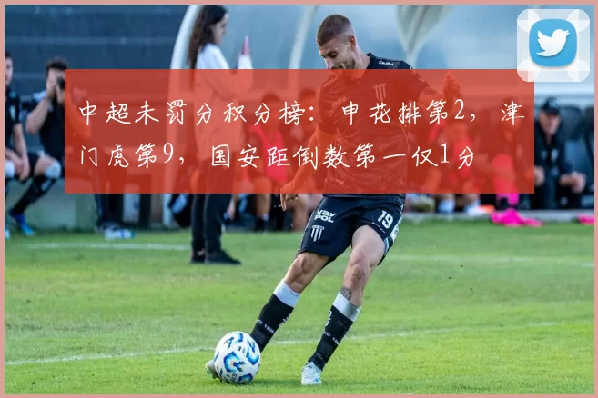 中超未罚分积分榜：申花排第2，津门虎第9，国安距倒数第一仅1分